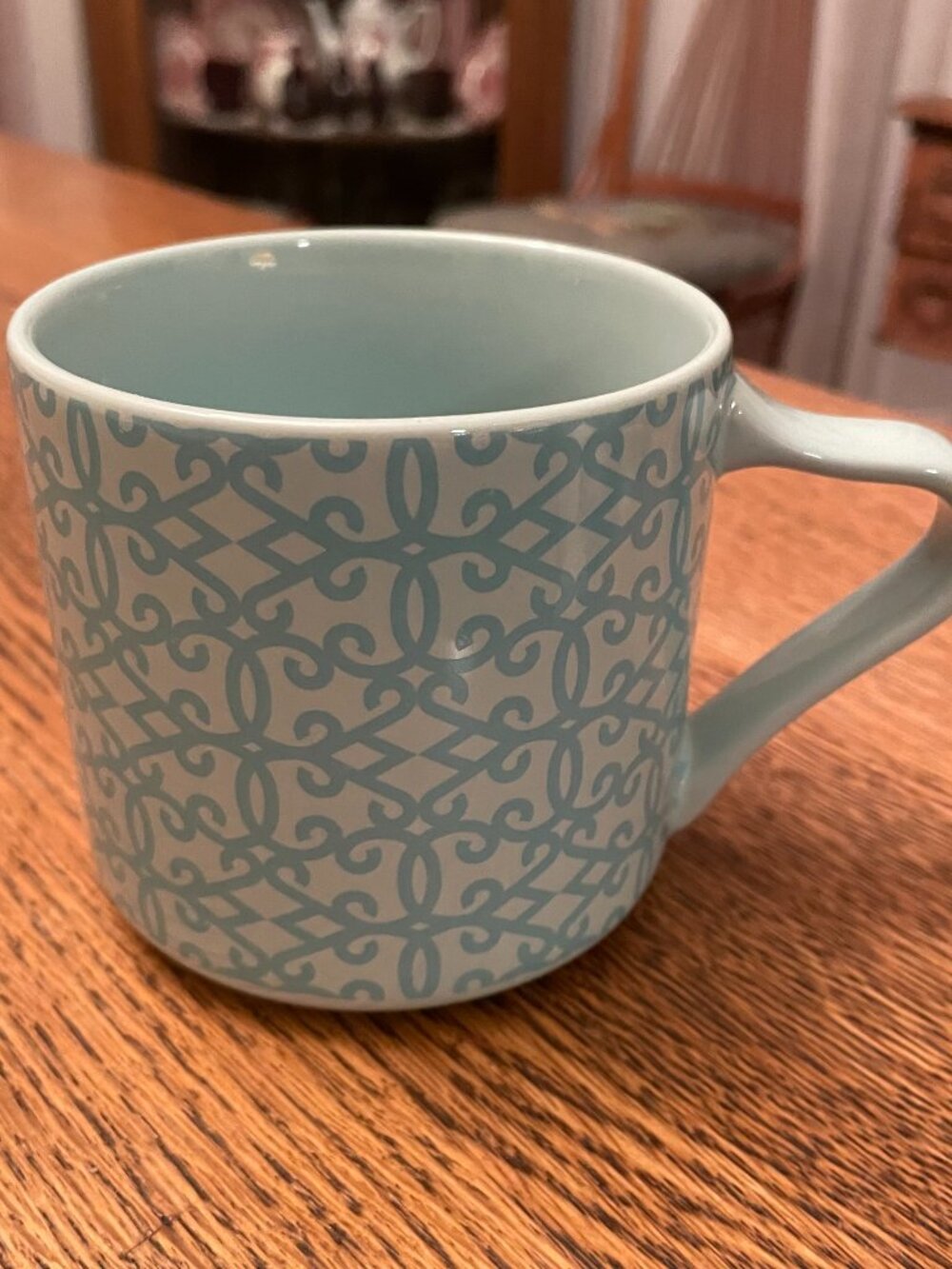 Starbucks 2014 Sky Blue Decorative Coffee Cup Mug 12 ounces*